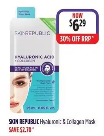 Wizard Pharmacy Skin Republic Hyaluronic & Collagen Mask offer