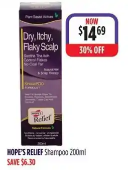 Wizard Pharmacy Hope's Relief Shampoo offer