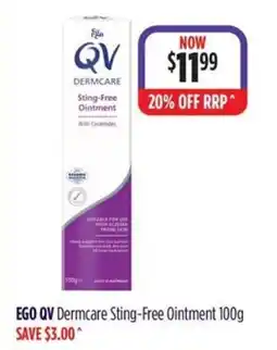 Wizard Pharmacy EGO QV Dermcare Sting-Free Ointment offer