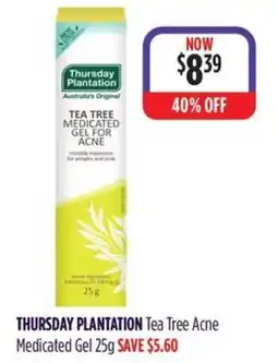 Wizard Pharmacy Thursday Plantation Tea Tree Acne Medicated Gel offer