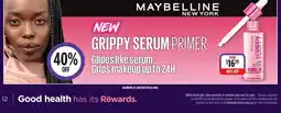 Wizard Pharmacy Maybelline New York Grippy Serum Primer offer