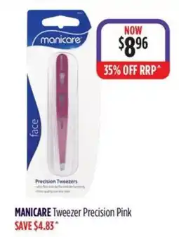 Wizard Pharmacy Manicare Tweezer Precision Pink offer