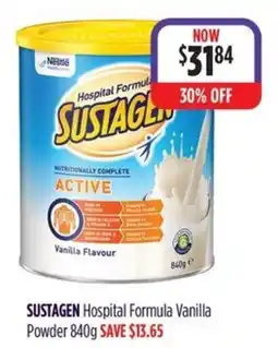 Wizard Pharmacy Sustagen Hospital Formula Vanilla offer