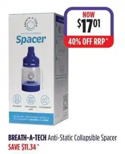 Wizard Pharmacy Breath-a-tech Anti-Static Collapsible Spacer offer