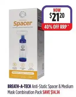 Wizard Pharmacy Breath-a-tech Anti-Static Spacer & Medium Mask Combination Pack offer