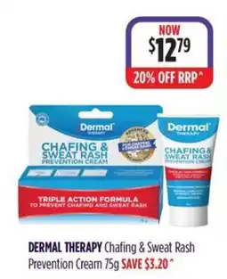 Wizard Pharmacy Dermal Therapy Chafing & Sweat Rash Prevention Cream offer