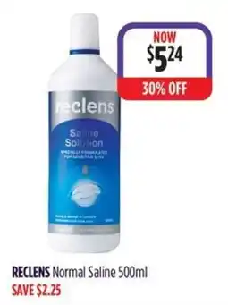Wizard Pharmacy Reclens Normal Saline offer