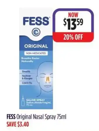 Wizard Pharmacy FESS Original Nasal Spray offer