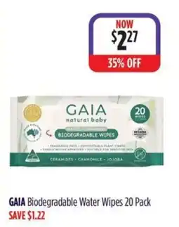 Wizard Pharmacy Gaia Biodegradable Water Wipes offer