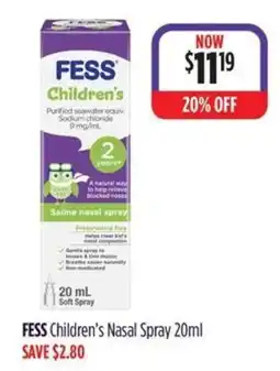 Wizard Pharmacy FESS Children's Nasal Spray offer