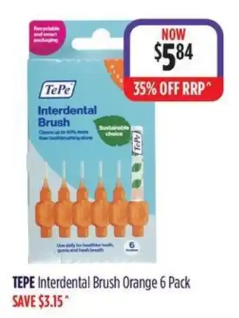 Wizard Pharmacy TePe Interdental Brush Orange offer