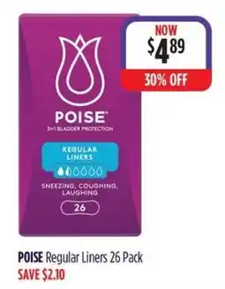Wizard Pharmacy Poise Regular Liners offer