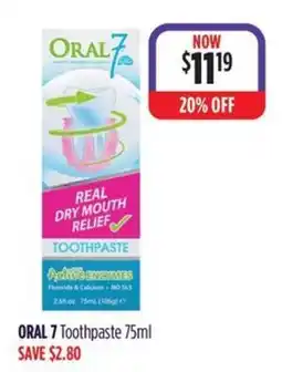 Wizard Pharmacy Oral 7 Toothpaste offer