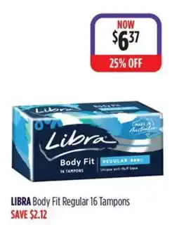 Wizard Pharmacy Libra Body Fit Regular 16 Tampons offer