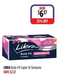 Wizard Pharmacy Libra Body Fit Super 16 Tampons offer