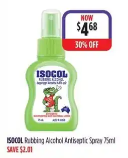 Wizard Pharmacy Isocol Rubbing Alcohol Antiseptic Spray offer