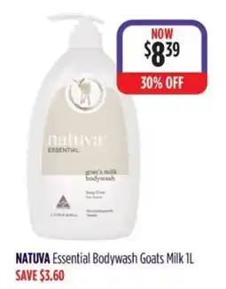Wizard Pharmacy Natuva Essential Bodywash Goats Milk offer