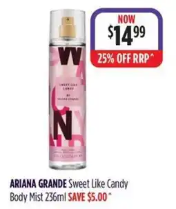 Wizard Pharmacy Ariana Grande Sweet Like Candy Body Mist offer