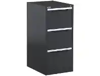 Steelco 3 Drawer Filing Cabinet Graphite Ripple