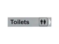 Officeworks Sandleford Toilets Symbol Self-adhesive Sign offer