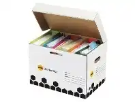 Officeworks Marbig Super Strong Binder Archive Box 5 Pack offer