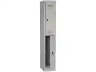 Officeworks Stilford 2 Door Office Locker Gloss Silver offer