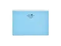 Officeworks Aqua Drops Zip Open Document Wallet A5 Blue offer