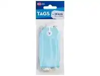 Officeworks Avery Tag with String 96 x 48mm Blue 24 Pack offer