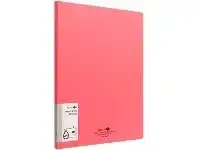 Officeworks Aqua Drops A4 Display Book 20 Pocket Pastel Pink offer