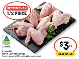 IGA Australian Fresh Chicken Wings offer