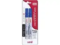 Officeworks Uni PX-20 Paint Marker Blue 2 Pack offer