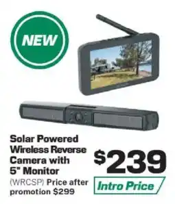 Repco Solar Powered Wireless Reverse Camera with 5" Monitor offer