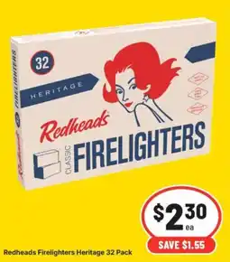 IGA Redheads Firelighters Heritage offer