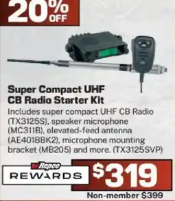 Repco Super Compact UHF CB Radio Starter Kit offer