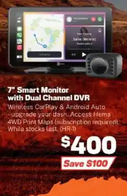 Repco 7" Smart Monitor with Dual Channel DVR offer