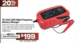 Repco Recco 12/24V 25A High Frequency Battery Charger offer
