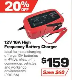 Repco 12V 16A High Frequency Battery Charger offer