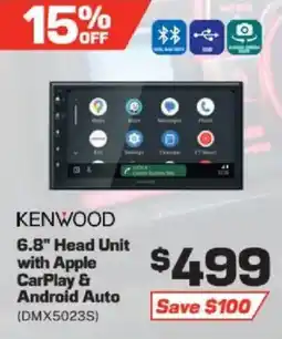 Repco Kenwood 6.8" Head Unit with Apple CarPlay & Android Auto offer