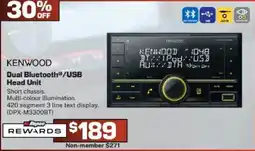 Repco Kenwood Dual Bluetooth/USB Head Unit offer