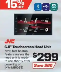 Repco JVC 6.8" Touchscreen Head Unit offer