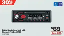 Repco Digital Media Head Unit with Bluetooth® & Dual USB (XVBT502) offer