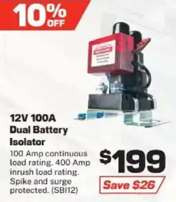 Repco 12V 100A Dual Battery Isolator offer
