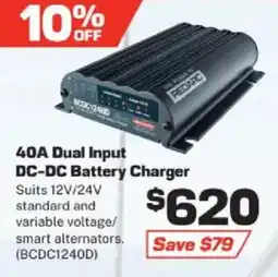 Repco Redarc 40A Dual Input DC-DC Battery Charger offer