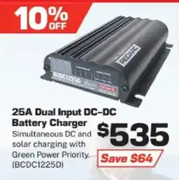 Repco Redarc 25A Dual Input DC-DC Battery Charger offer