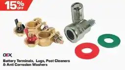 Repco OEX Battery Terminals, Lugs, Post Cleaners & Anti Corrosion Washers offer