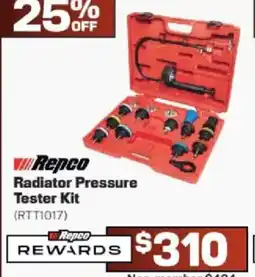 Repco Repco Radiator Pressure Tester Kit offer