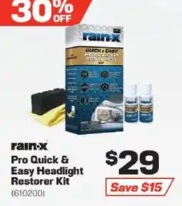 Repco rain-x Pro Quick & Easy Headlight Restorer Kit offer