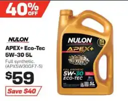 Repco Nulon Apex+ Eco-Tec 5W-30 offer