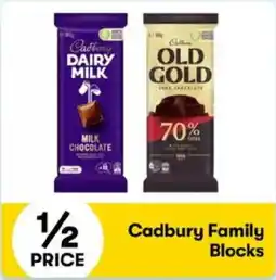 BIG W Cadbury Family Blocks offer