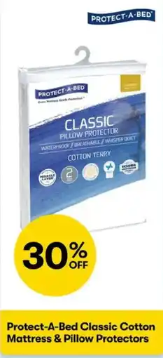 BIG W Protect-A-Bed Classic Cotton Mattress & Pillow Protectors offer